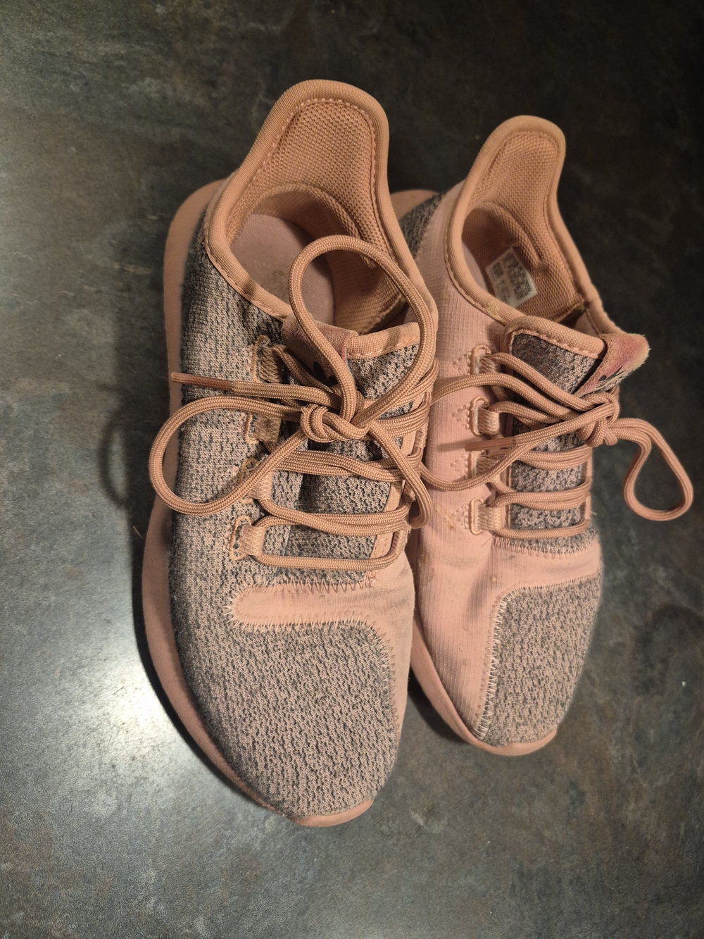 adidas Women’s Knit Lace-Up Sneakers in Dusty Rose